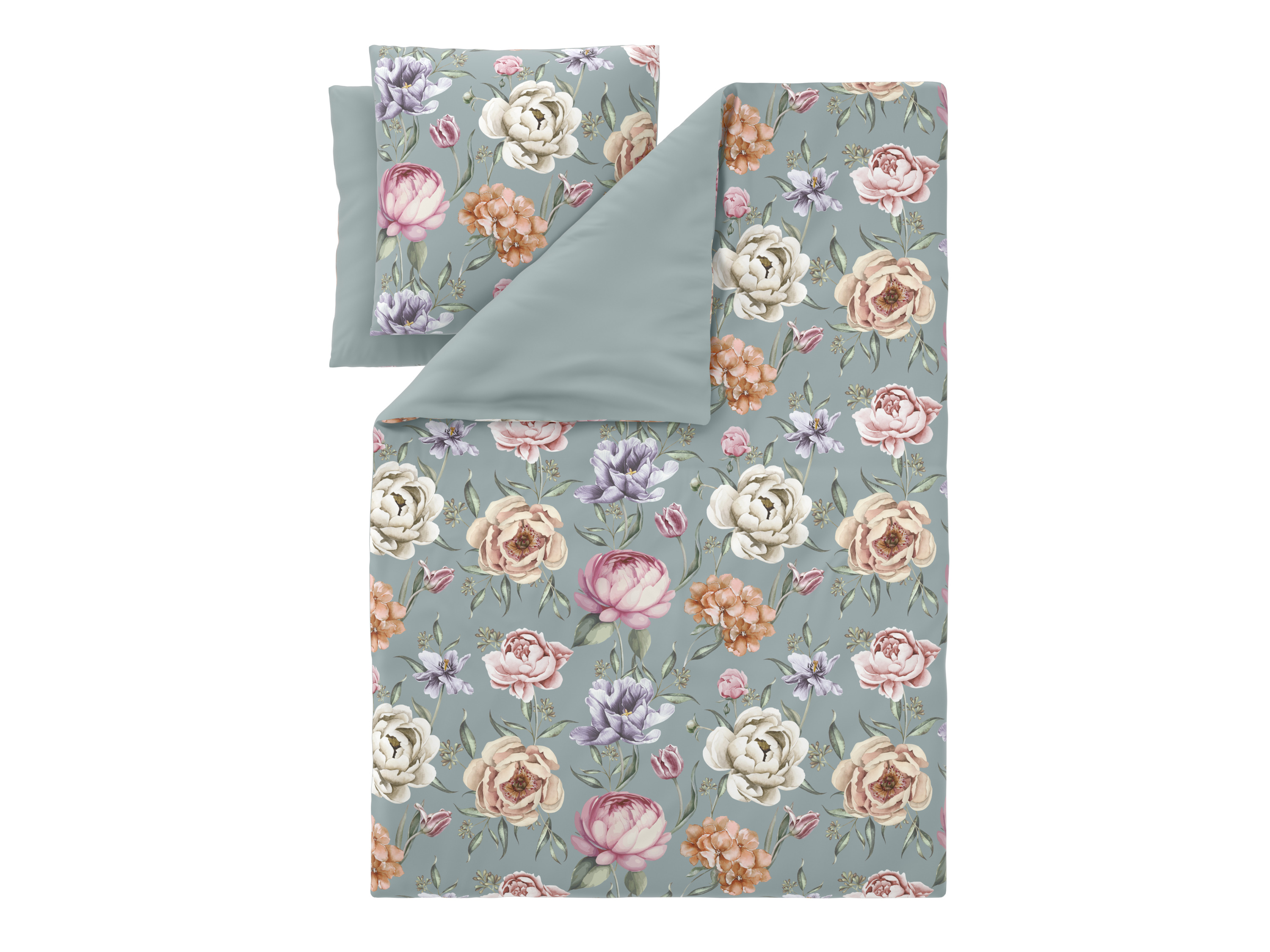 LIVARNO Dekbedovertrek 240 x 220 cm (Bloemen)