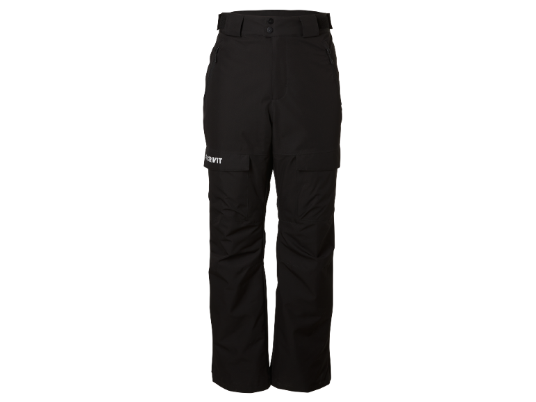 Zwarte skibroek met zakken en verstelbare taille.