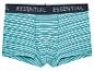 Turquoise Essential boxershorts met strepen: comfort en stijl.
