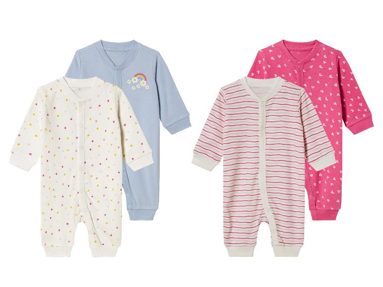 Babypakjes met stippen, strepen en hartenprint.