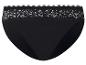 Zwarte slip met kanten tailleband