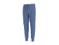 Blauwe joggingbroek met elastische manchetten en trekkoord in de taille.