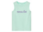 Een mintgroen tanktop met de tekst 'Tropical Vibes'