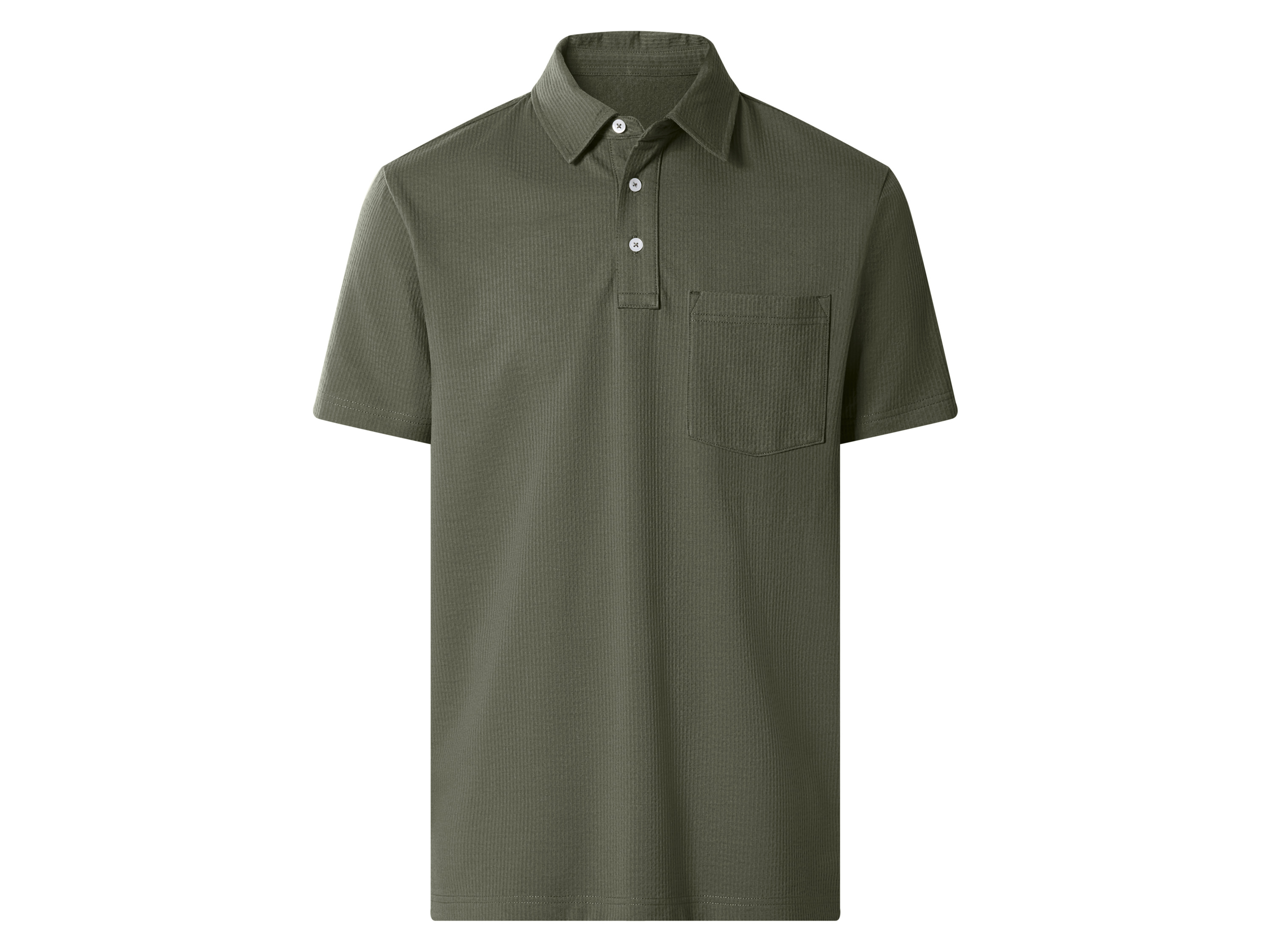 esmara Men Heren polo - met wafelstructuur (Kaki, XL)