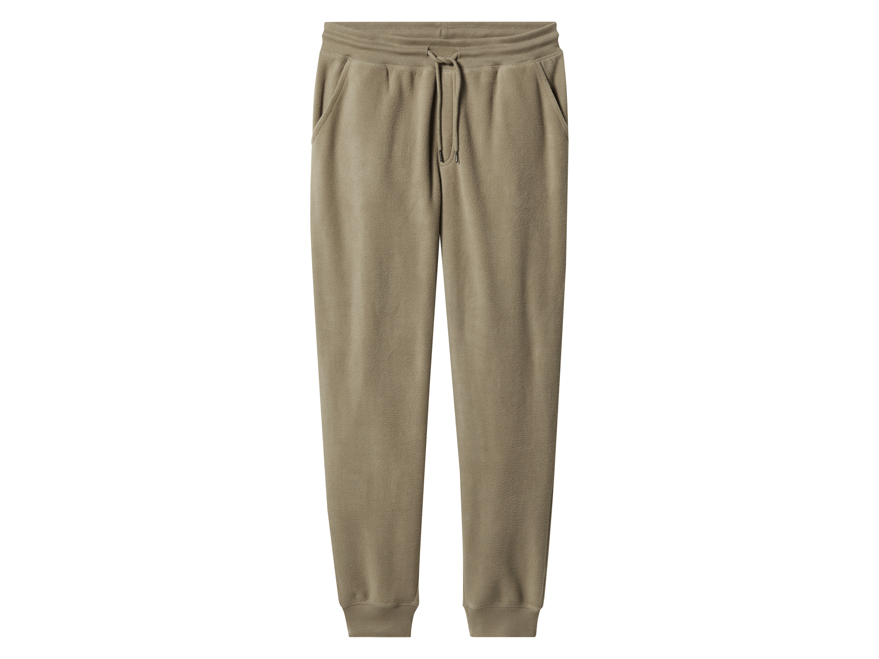 esmara Men Heren fleece joggingbroek (Beige, XL)