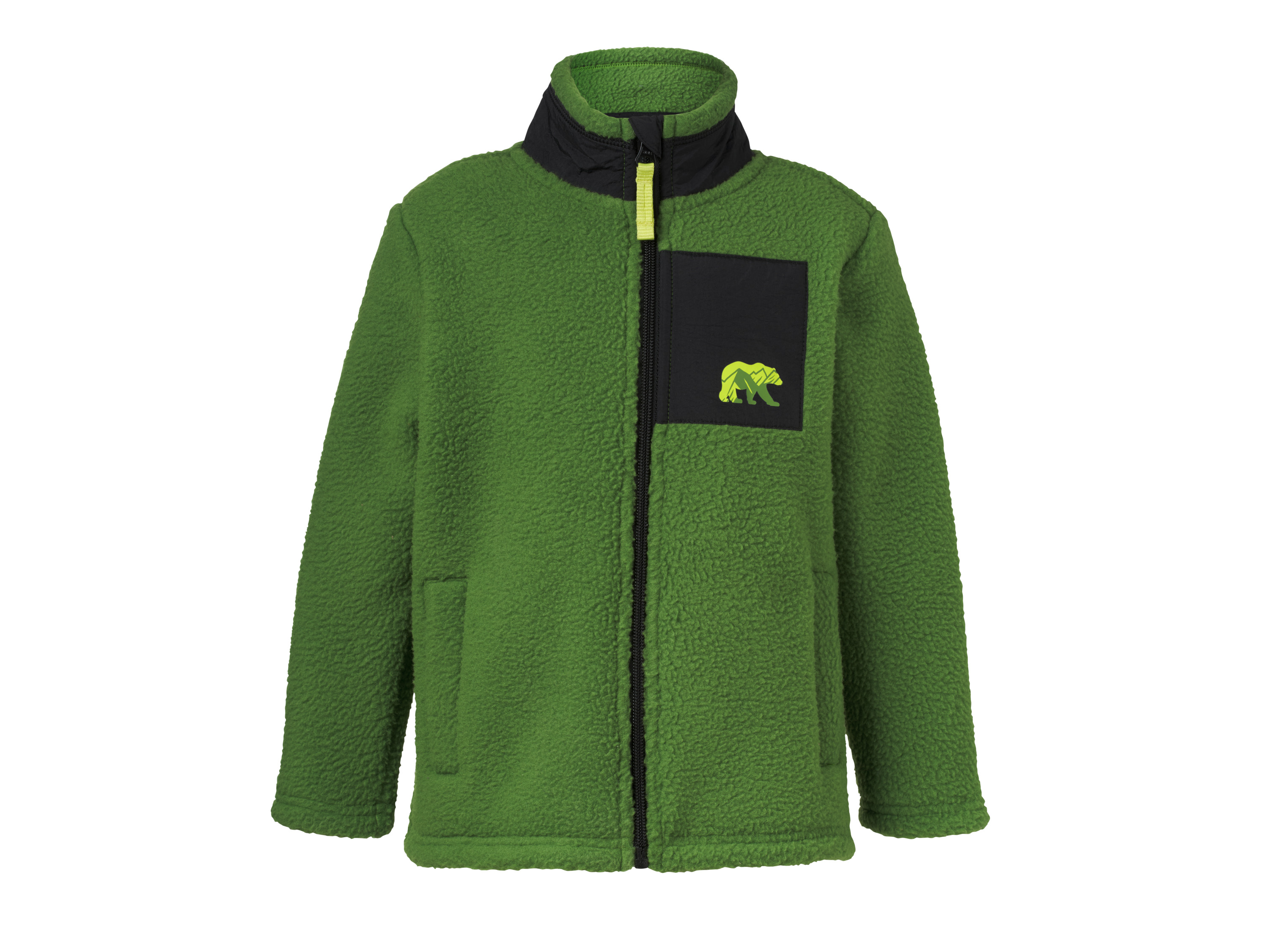 LUPILU Kinder fleecevest (groen, 86/92)