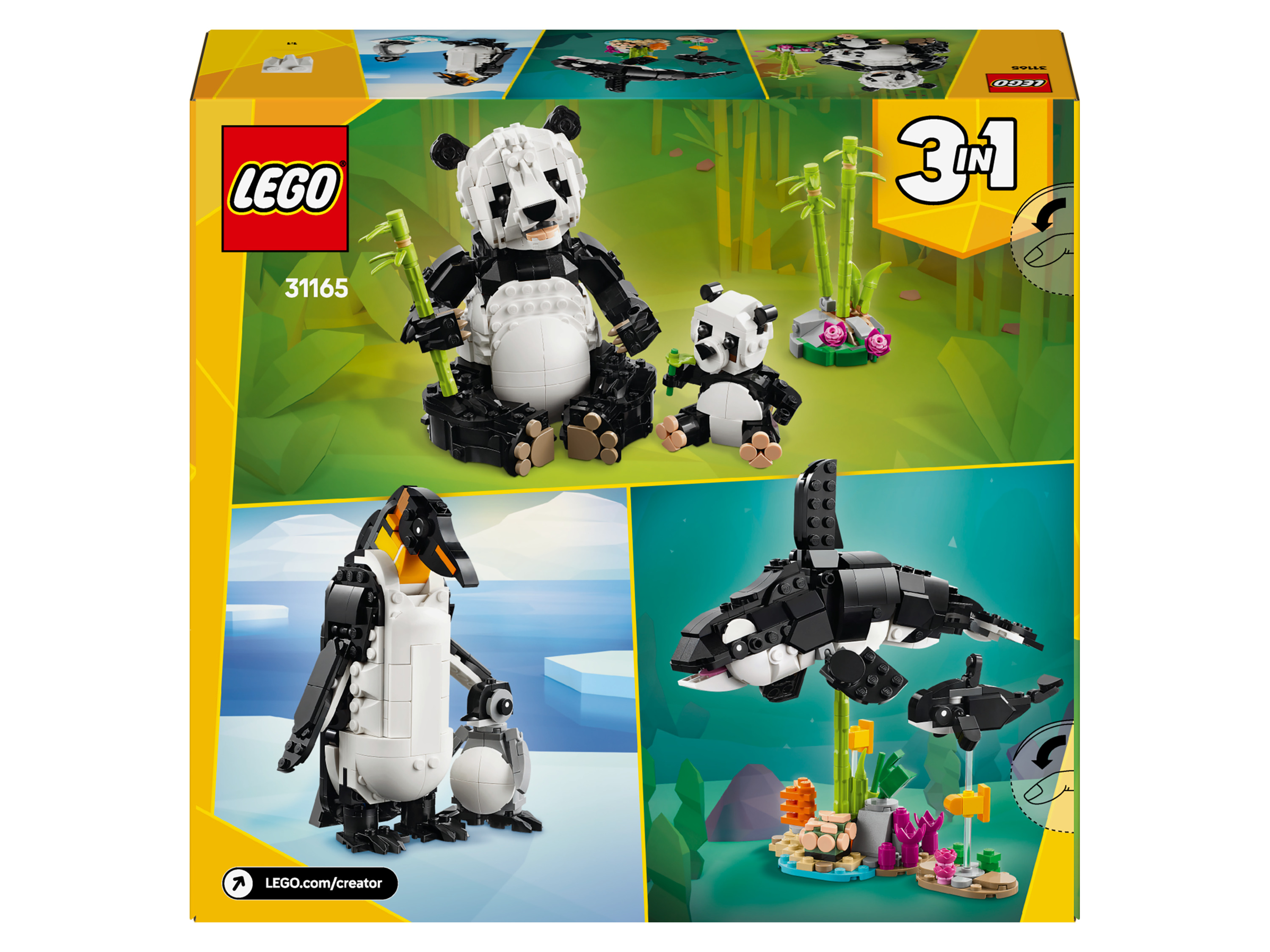 LEGO CREATOR 31165 Wilde dieren: pandafamilie