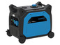 Blauwe Güde ISG 6600-3 E inverter-generator met wielen.