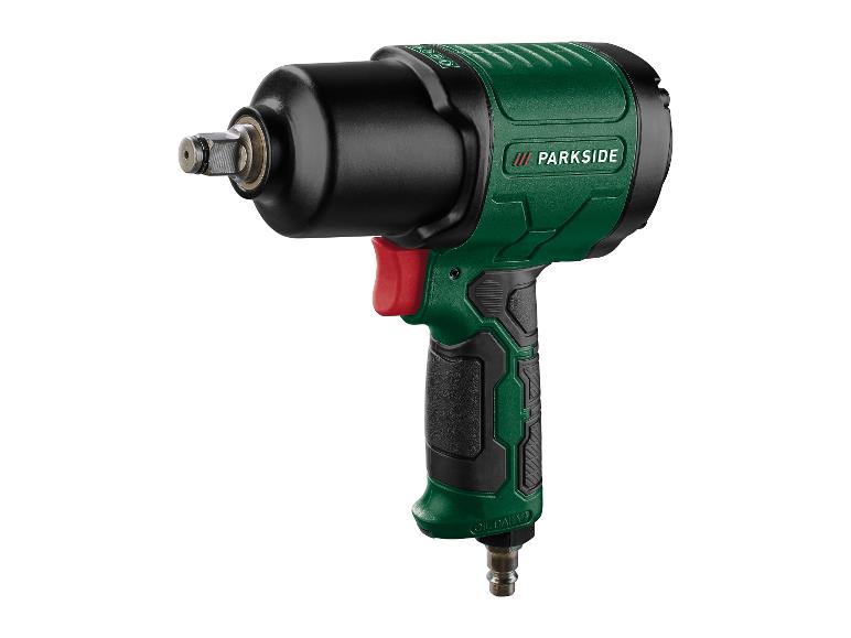 Parkside pneumatische slagmoersleutel in groen en zwart