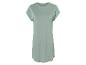 Lichtgroene t-shirtjurk, los model.