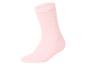 Lichtroze sok met geribbelde textuur