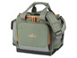 Groene Rocktrail tas met oranje details.