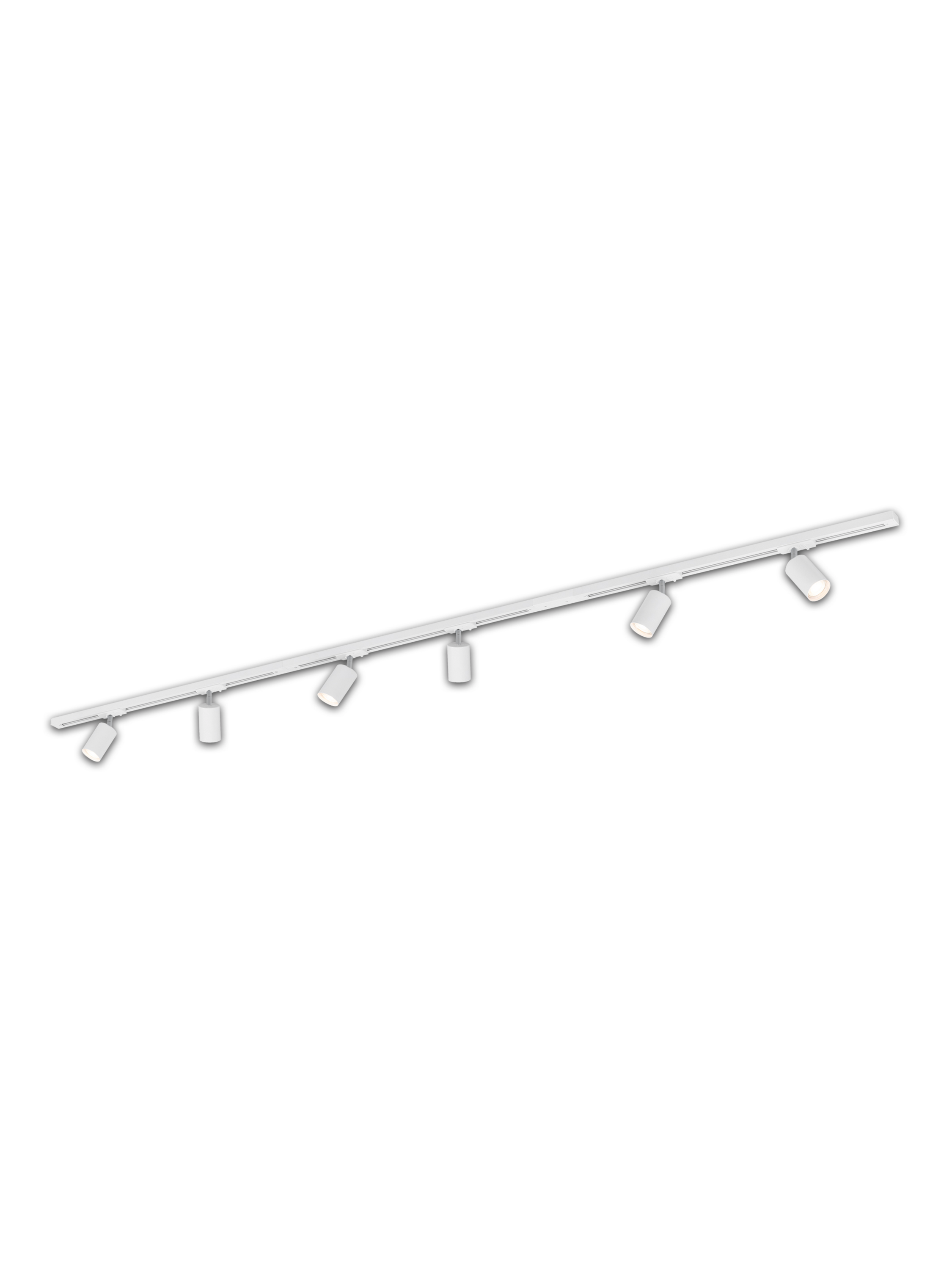 BRILONER LED-plafondlamp rails (2,25 m recht, wit)