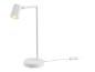 Witte bureaulamp met eenvoud design.