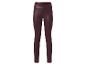 Donkerrode imitatielederen legging met hoge taille