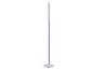 Witte vloerlamp met paars LED-licht.