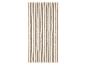 Badmat of handdoek met bruine en beige verticale strepen
