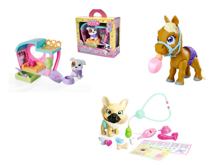Simba Pamper Pets speelgoedset met speelhuis, pony en puppy.