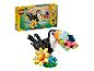 LEGO Creator 3-in-1 set met een tropische toekan die een stuk watermeloen vasthoudt.