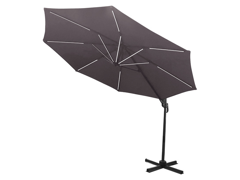 Ga naar volledige schermweergave: LIVARNO home Zwevende parasol met ledverlichting Ø300 cm - afbeelding 3
