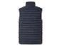 Donkerblauwe gewatteerde bodywarmer voor heren.