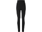 Zwarte dameslegging met hoge taille, gemaakt van een comfortabele, rekbare stof.