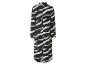 Lange jurk met zebraprint.