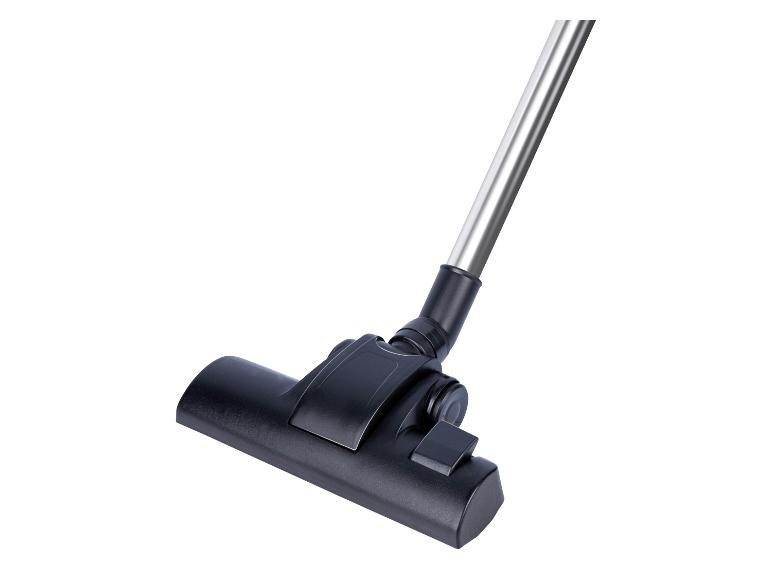 Zwarte stofzuigerkop op een witte achtergrond