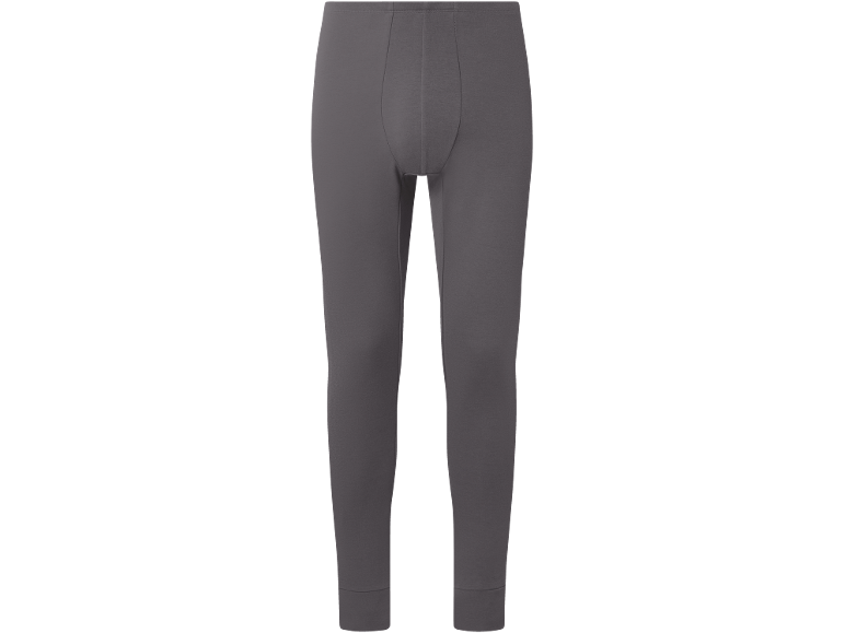 Donkergrijze lange onderbroek voor heren.