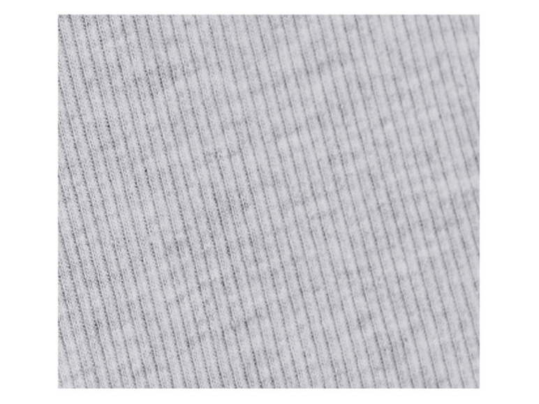 Close-up van grijze geribbelde stof.