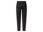 Donkerblauwe broek met elastische tailleband.