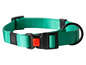 Een groene hondenriem van Karlie met een zwarte gesp.
