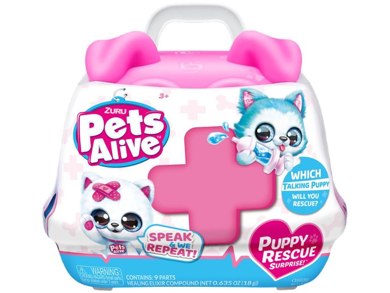 Speelgoed puppy-reddingsset met interactieve pratende puppy en verzorgingsaccessoires