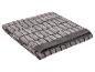 Grijs handdoek met ruitpatroon, opgevouwen