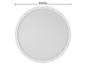 Witte ronde plafondlamp met een diameter van 29,3 cm