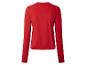 Rode trui met lange mouwen en ronde hals, achterkant