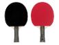 Twee pingpongbatjes, één zwart en één rood, Style Line Allround.