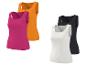 Dames tanktops in fuchsia, oranje, wit en zwart