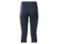 Donkerblauwe strakke capribroek voor dames.