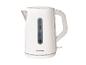 Witte Silvercrest waterkoker met waterniveau-indicator en 1,7L inhoud.