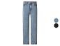 Lichtblauwe jeans met rechte pijpen en twee kleuropties: lichtblauw en zwart.