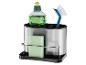 Keuken gootsteen organizer met zeep, borstel en spons