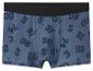 Blauwe boxershorts met sportnummerprint