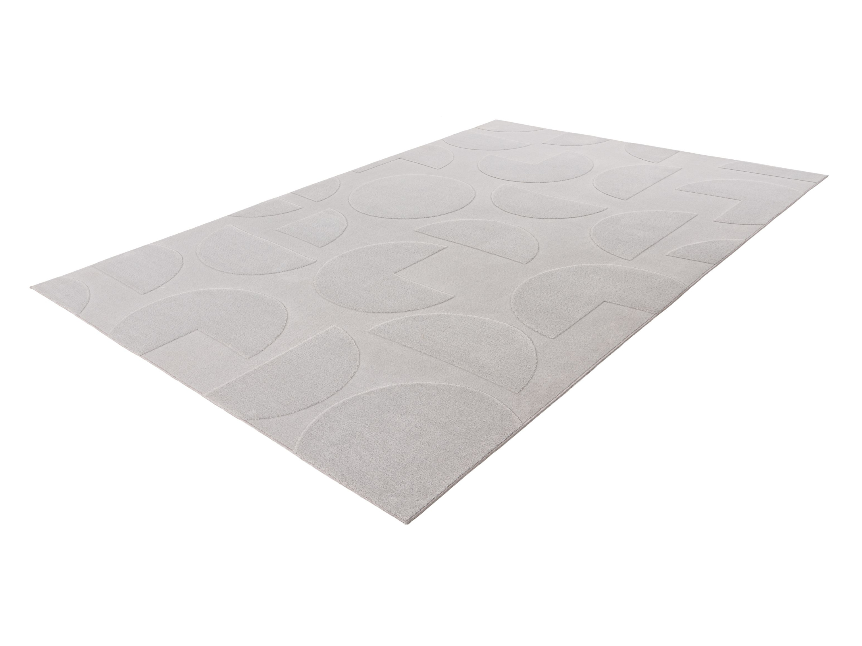 KAYOOM Vloerkleed Niburi 100, laagpolig (425, Zilver, 200 x 290 cm)