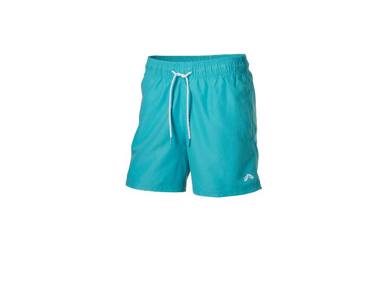Turquoise heren zwemshort met wit trekkoord