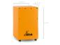 Oranje X-DRUM cajon met afmetingen: 22,5 cm breed, 23,5 cm diep en 36 cm hoog.