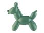 Een groene keramische ballondier-vormige decoratie.