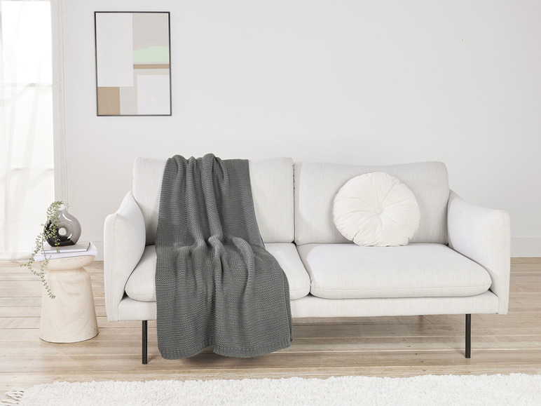 Ga naar volledige schermweergave: LIVARNO home Gebreide deken, warm, 130 x 150 cm - afbeelding 2
