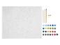 Schilderen op nummer-set met canvas, penselen, verf en ophangmateriaal