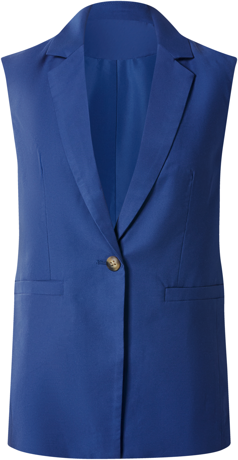 ESMARA Mouwloze dames blazer (Blauw, 40)